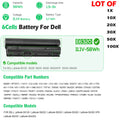 ??LOT E6320 Battery For Dell Latitude E6220 E6230 E6330 E6430S RFJMW FRR0G 58WH