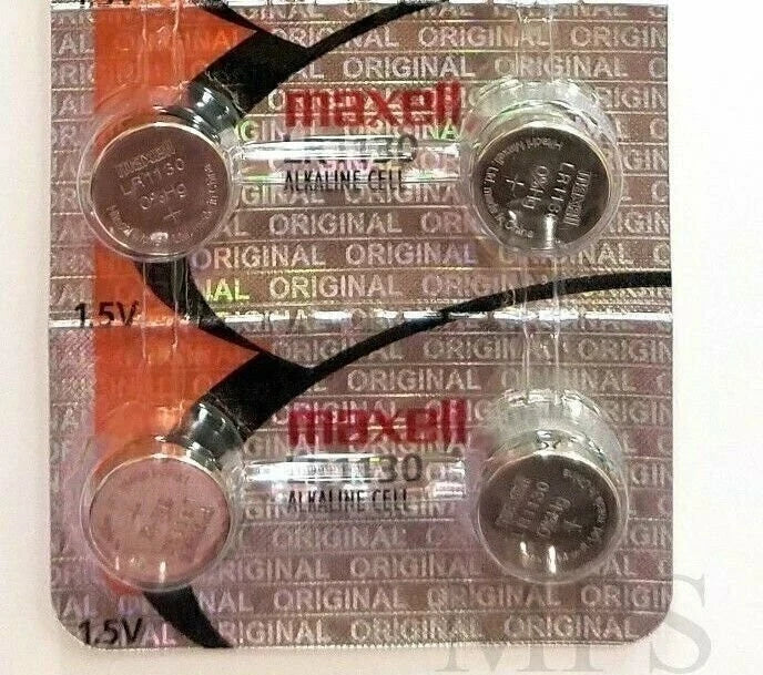 LR1130 Maxell 189 (2 piece) 389 LR54 SR1130SW AG10 New Alkaline Battery