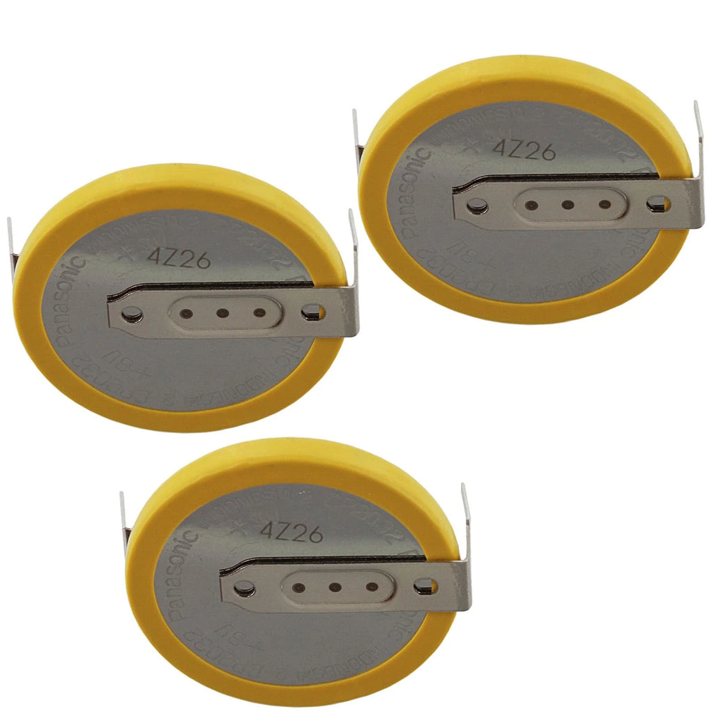 3x CR-2032/HFN 3V Lithium Coin Battery Horz 2 Pins for PC CMOS RFID