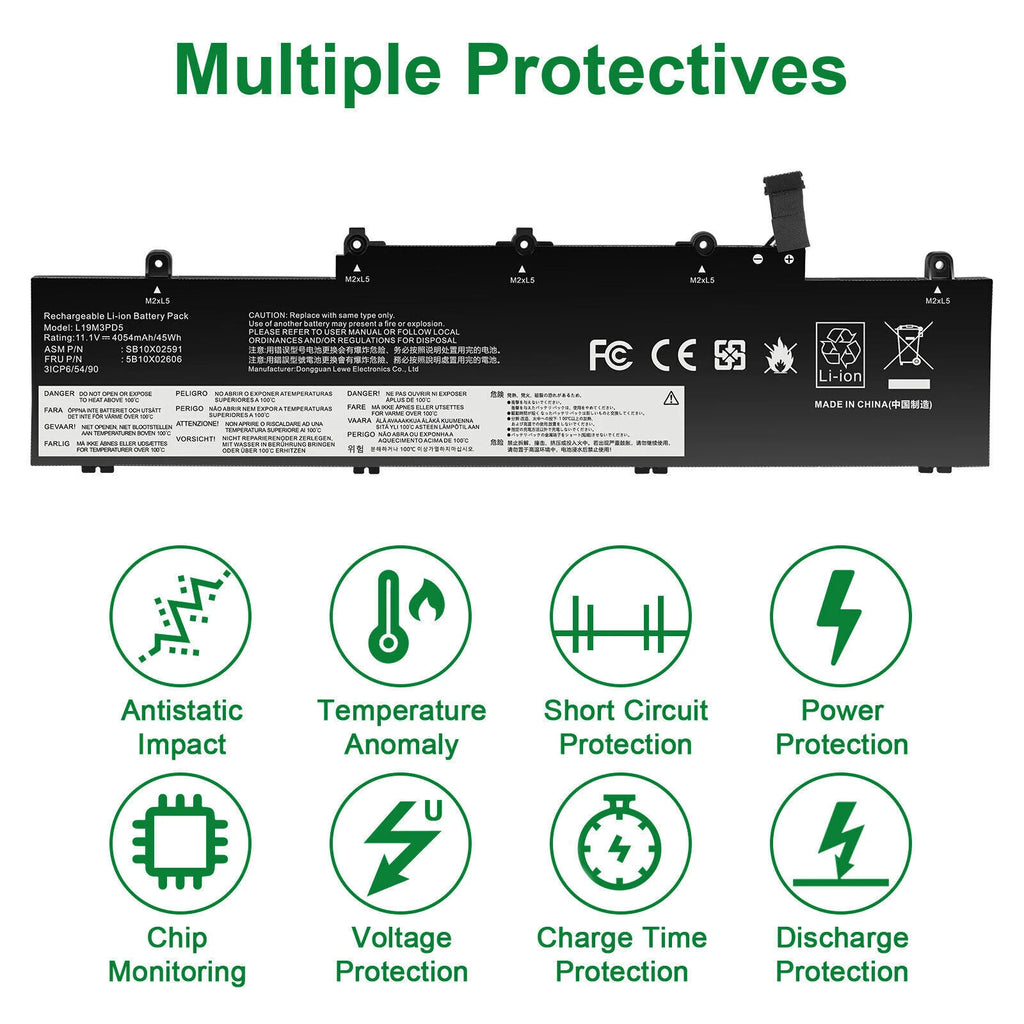 ?L19M3PD5 BATTERY FOR LENOVO ThinkPad E14 E15 2nd 3rd 4th Gen L19L3PD5 L19C3PD5