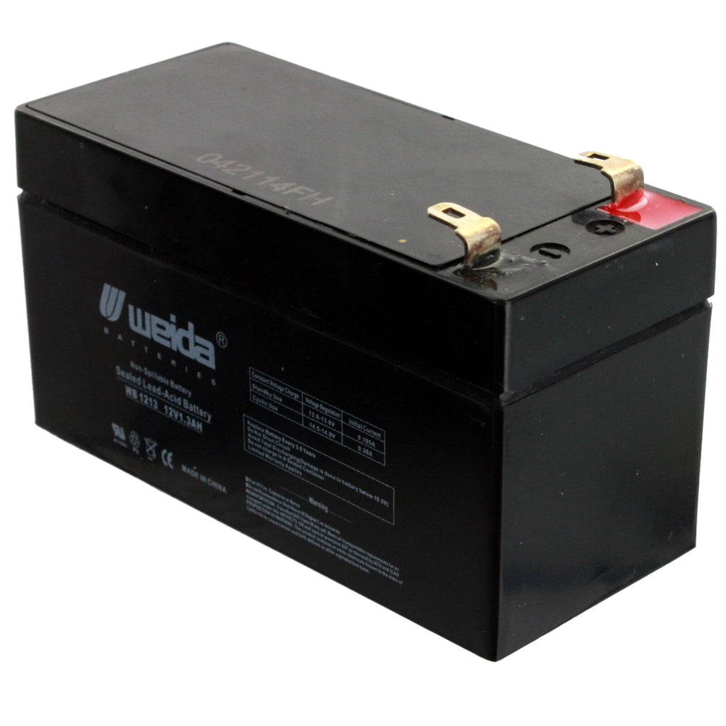 NEW 2pc 12V 1.3Ah SLA Battery WB1213 For WKA12-1.3F, UB1213, D5738
