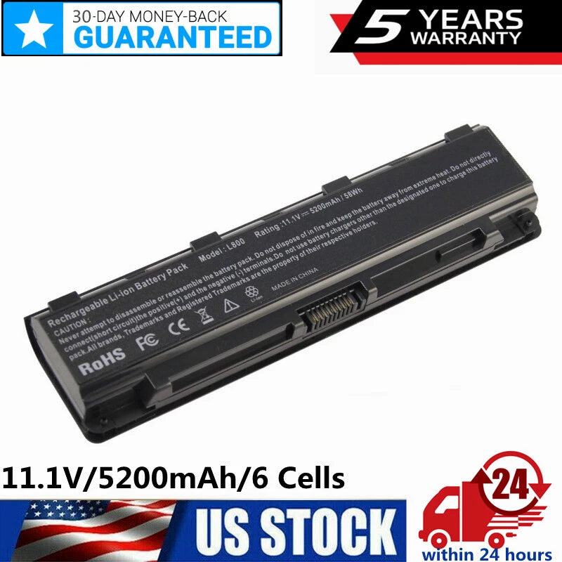 Battery For Toshiba Satellite C850 C855D C855-S5206 L800 PA5024U-1BRS PABAS260
