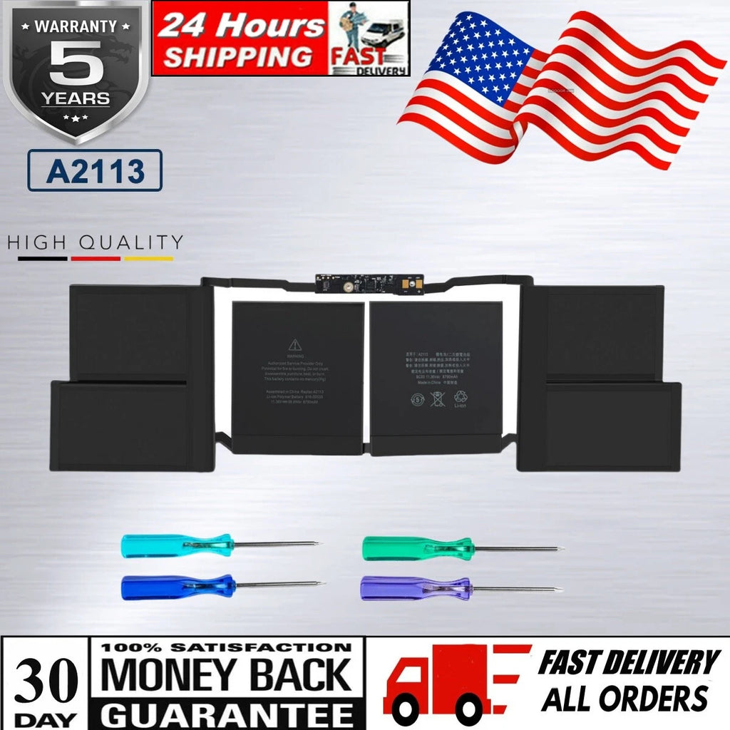 A2113 Battery for Apple MacBook Pro Retina 16" Model A2141 2019 Year MVVL2LL/A