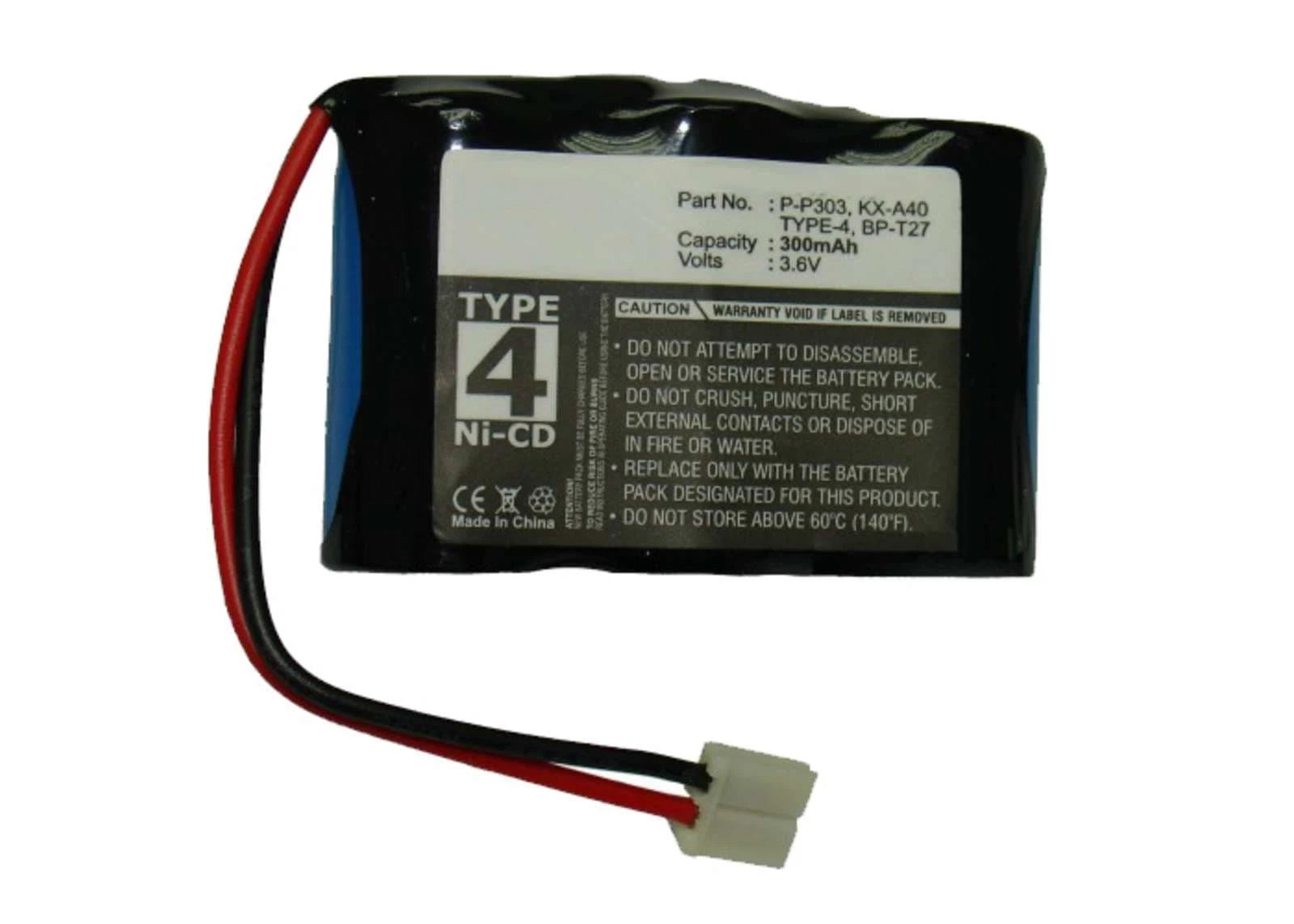 Cordless Phone Battery EBCP-312 Compatible With P-P303 P-P303PA/1B