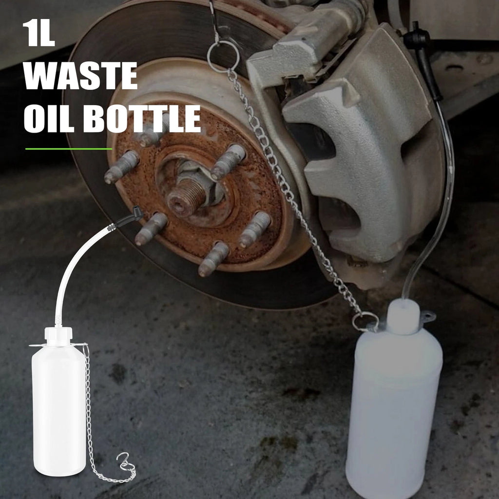 3L Brake Bleeder Kit Manual Fluid Pump with 4 Master Cylinder Adapters 1L Bottle