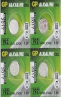 GP192 LR41 AG3 V3GA Alkaline Batteries 4 Pcs