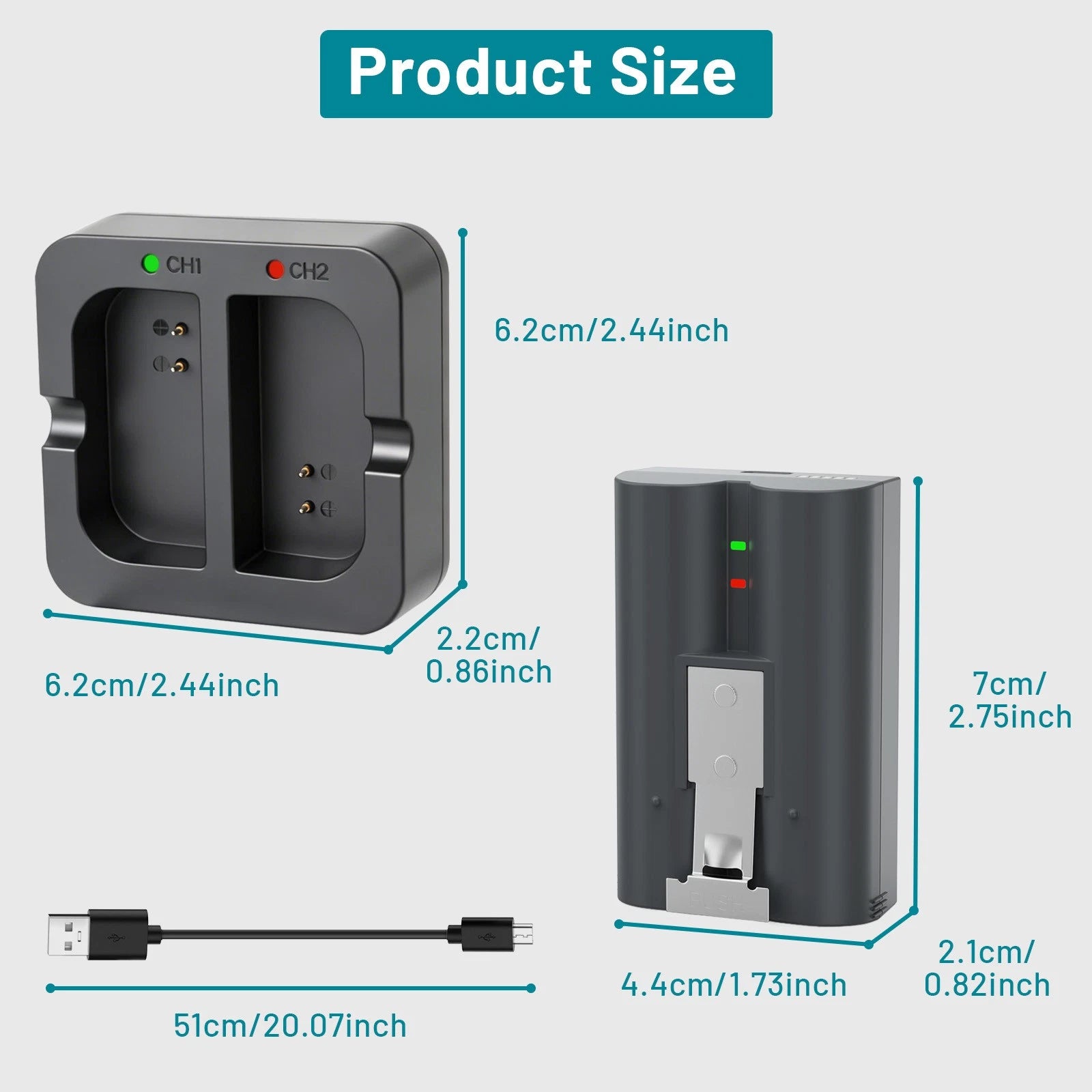 2 Pack 8000mAh Battery for Ring Video Doorbell 2 3 4 Spotlight Cam Quick Release