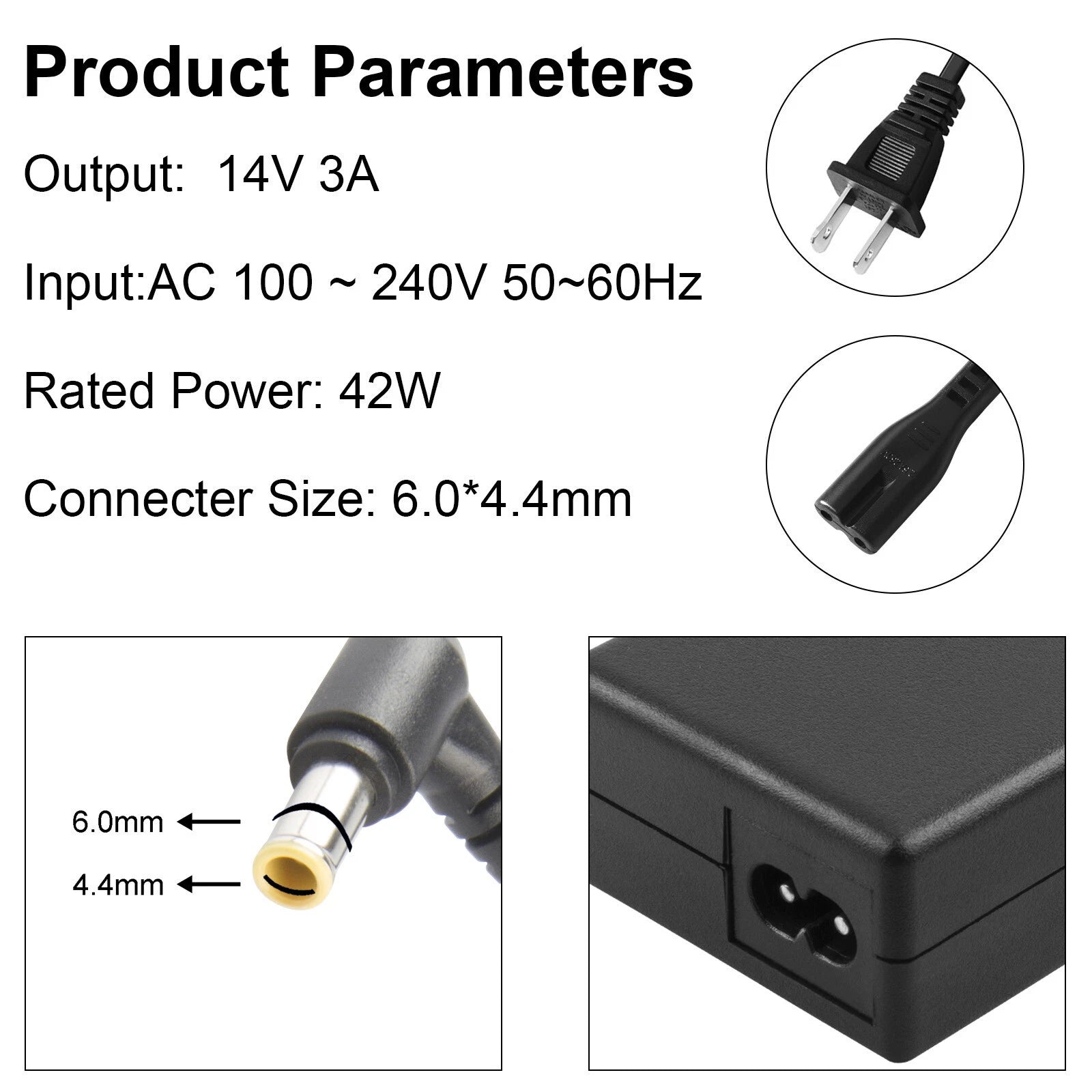 AC Adapter For Samsung S32F S27F S24F S22F FHD LED Monitor Power Supply Charger