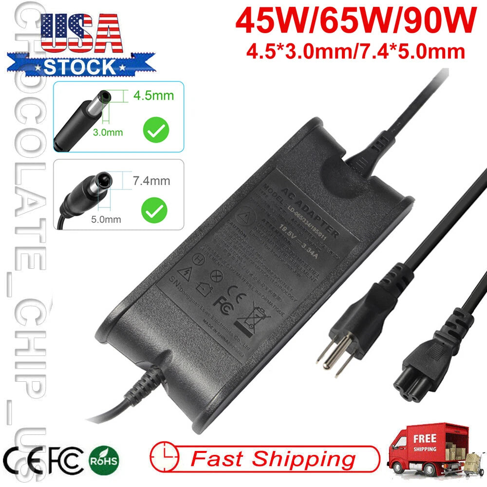 45/65/90W Charger For Dell Laptop AC Adapter Charger LA65NS2-01 LA65NE1-00 PA-12