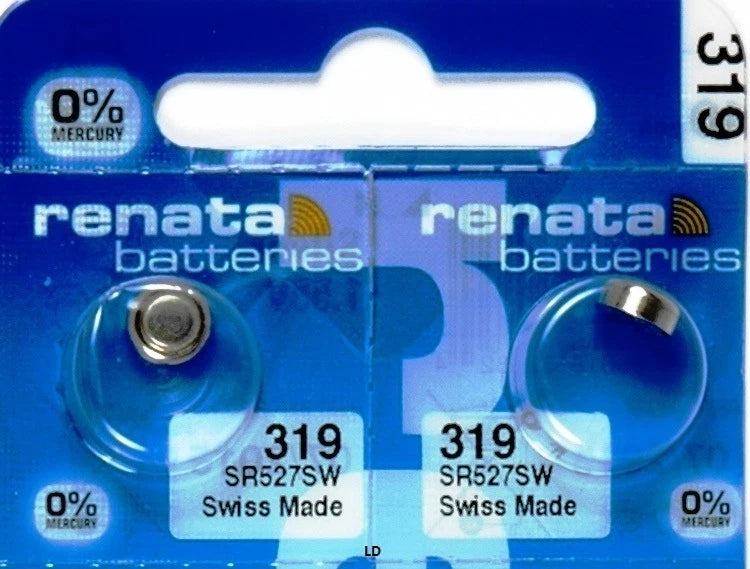 319 RENATA SR527SW (5 Piece) SR527 527 WATCH BATTERIES New Authorized Seller