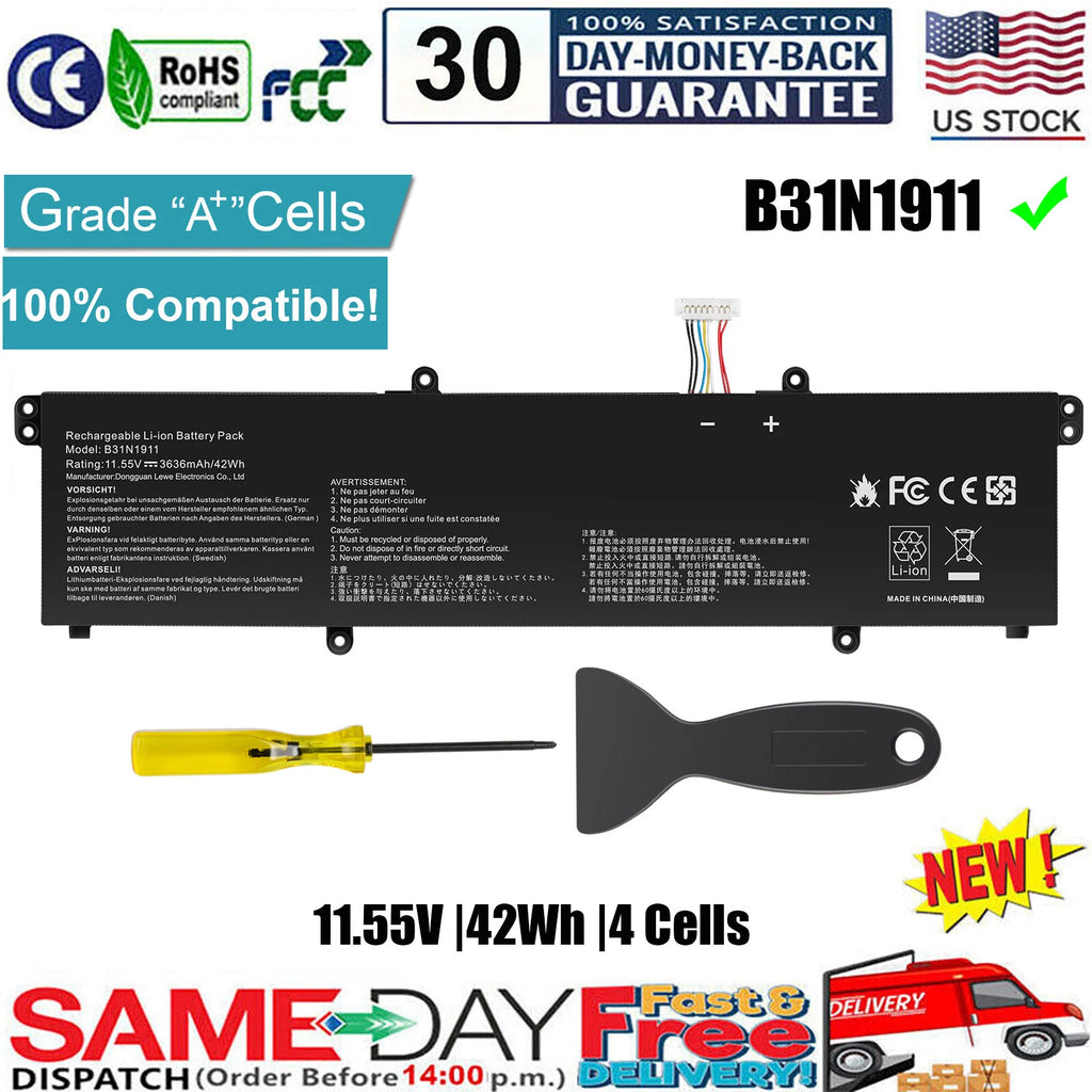 ?B31N1911 C31N1911 Battery for ASUS VivoBook Flip TP420 TM420 TP470 TM420UA 42Wh