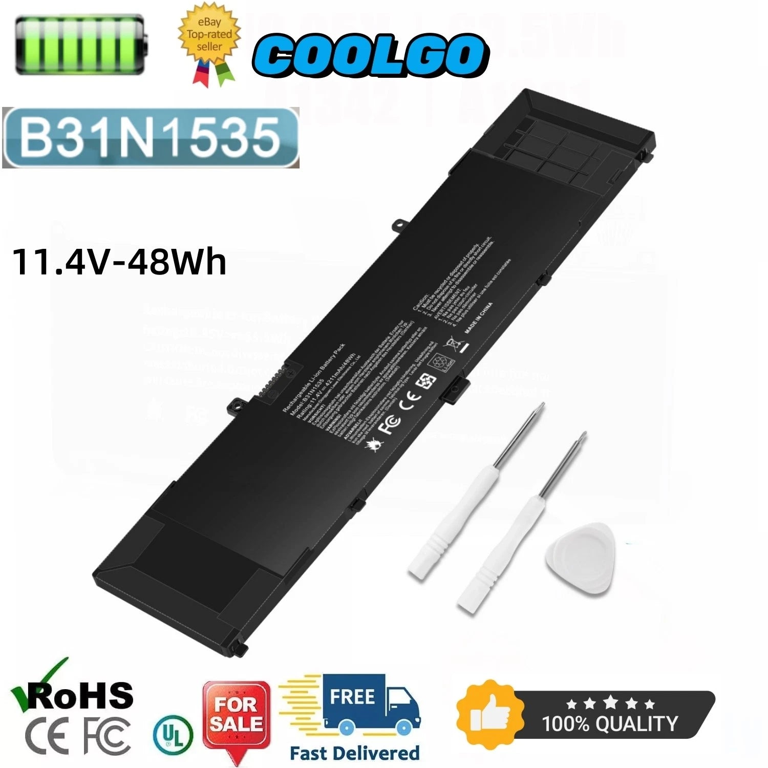 ?B31N1535 Laptop Battery For Asus Zenbook UX310 UX310UA UX310UQ UX410UA UX410UQ