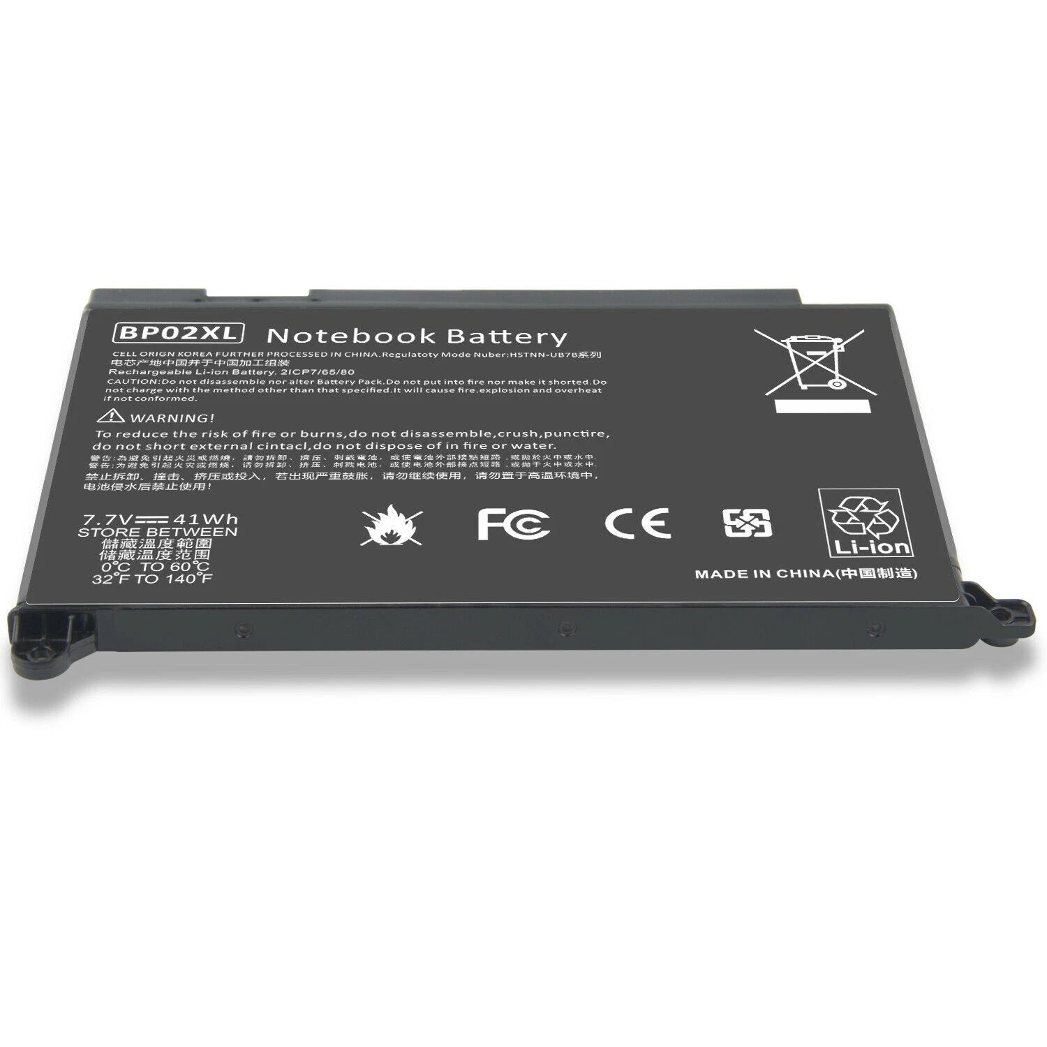BP02XL Battery for HP Pavilion PC 15 Series 15-AU010WM 15-AU123CL 15-AW053NR New