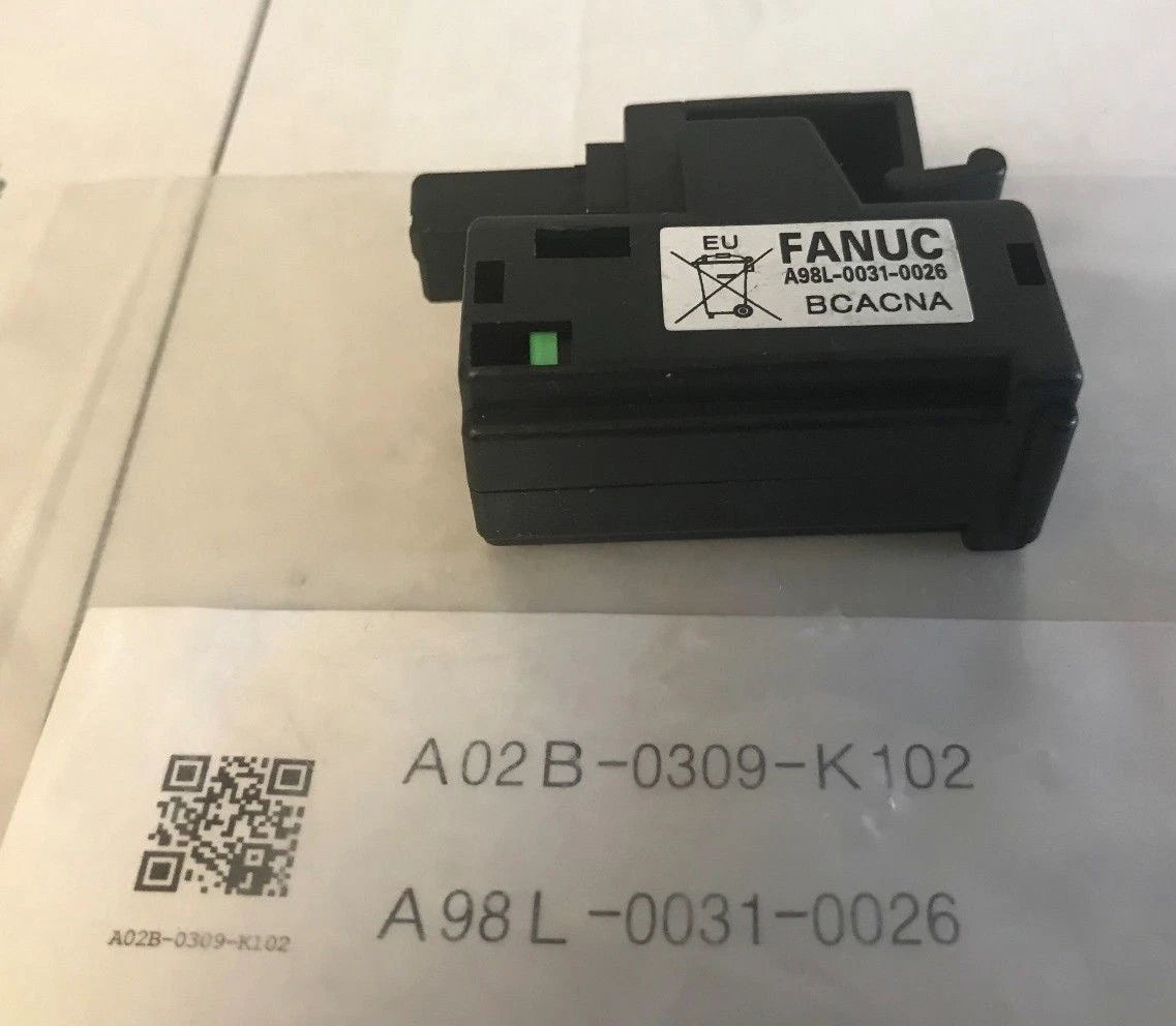 Brand New "3" Fanuc A98L-0031-0026 Fanuc A02B-0309-K102 3V 1740mAh Battery