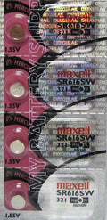 4 Maxell 321 Watch Batteries SR616SW