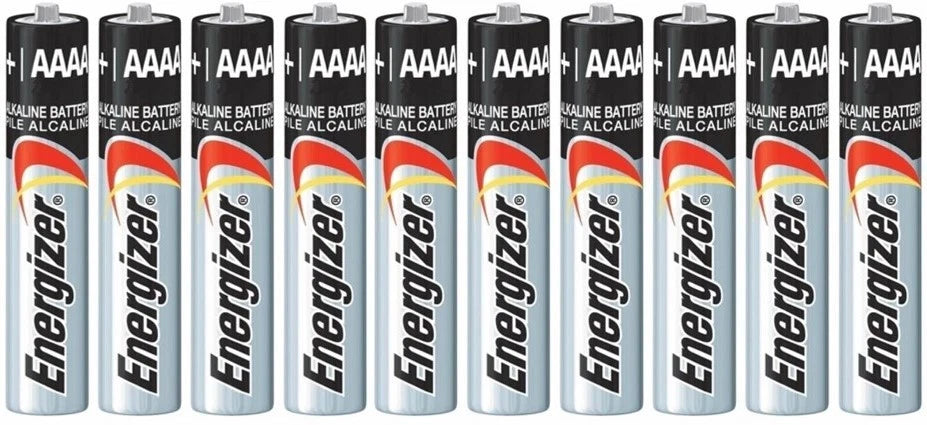 10 Energizer AAAA E96 1.5V Alkaline Batteries Replaces E96,LR8D425,MN2500,MX2500