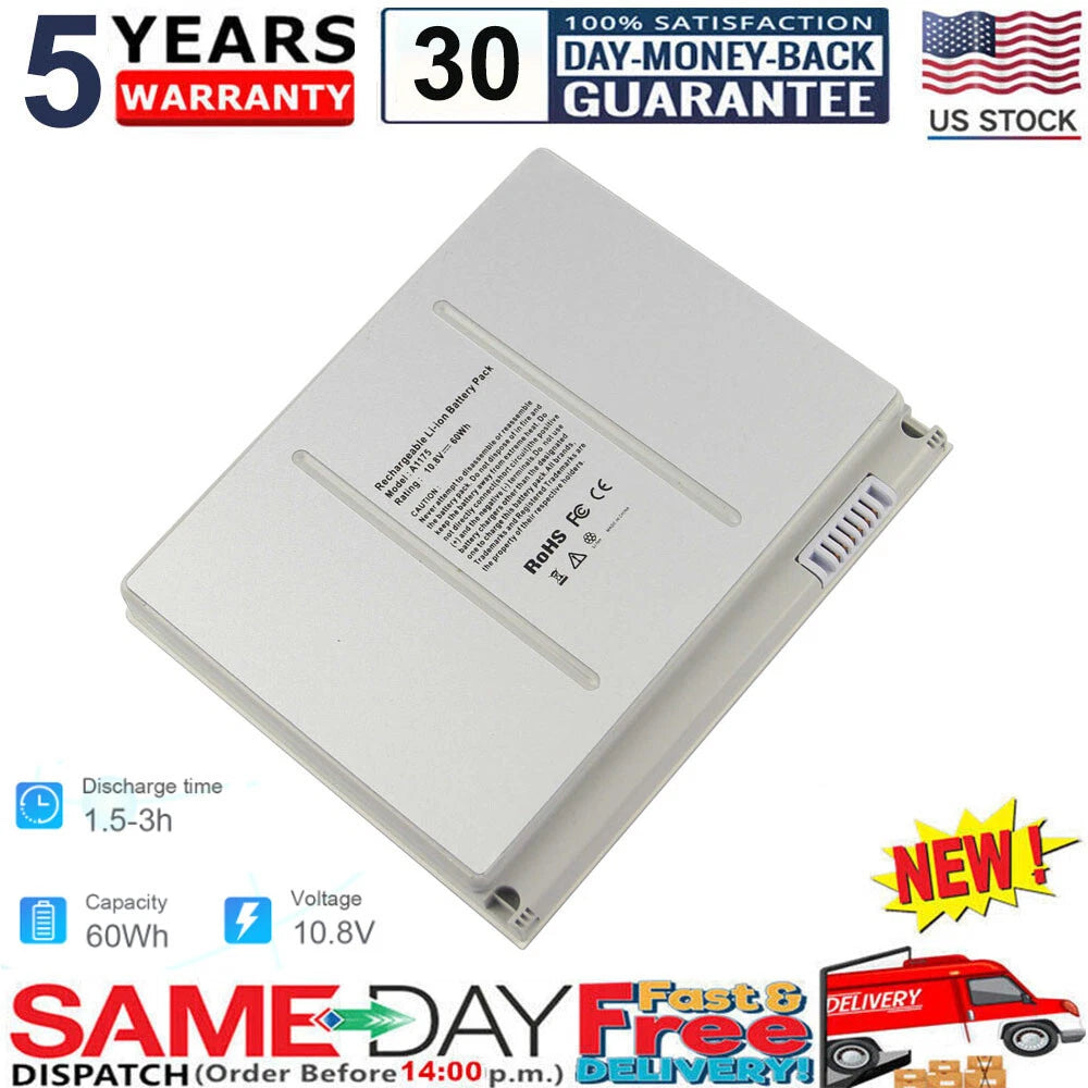 A1175 Laptop Battery for Macbook Pro 15" A1211 A1226 A1260 A1150 2006-2008 MA348