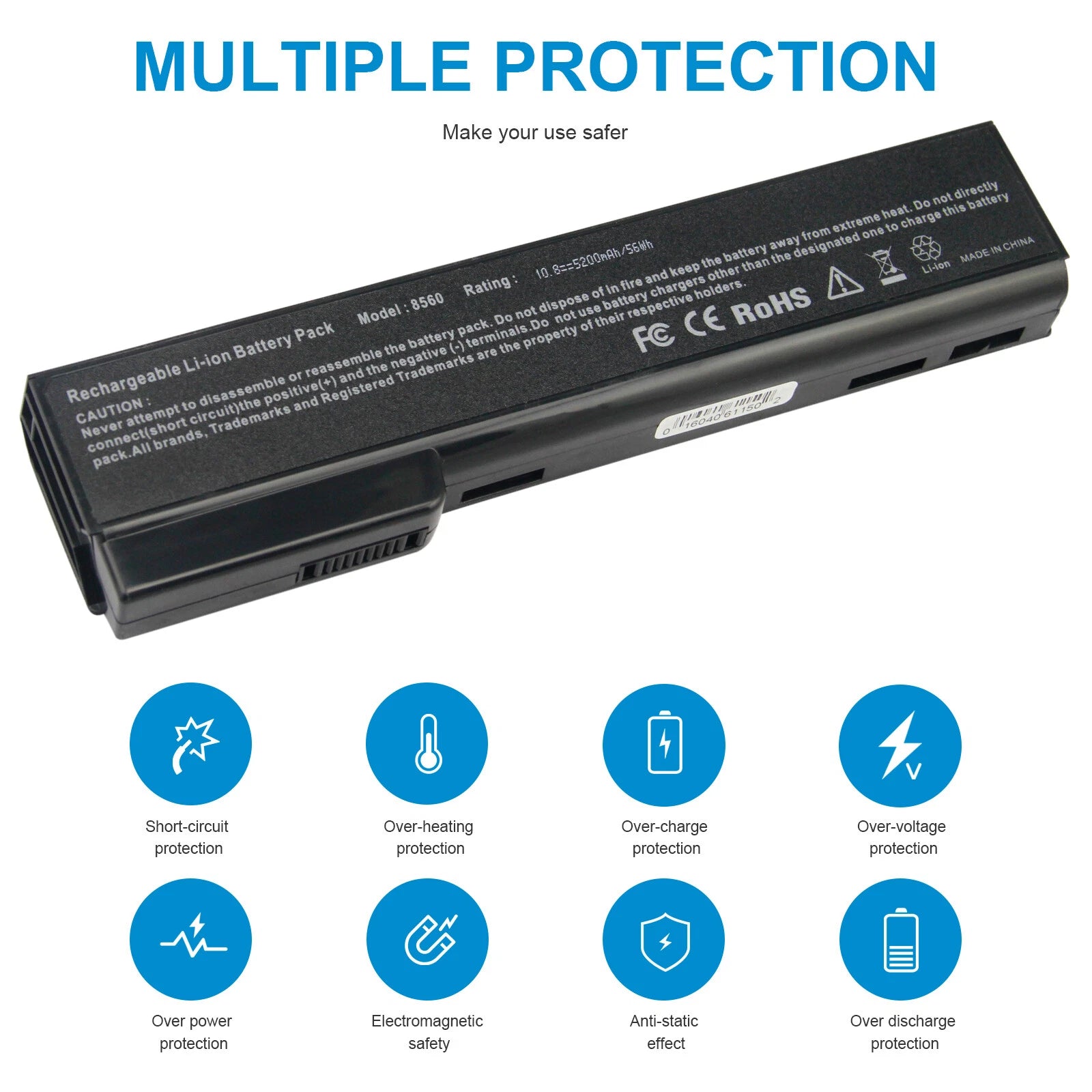 Battery for HP 8460p 6360B 628666-001 628668-001 628670-001 631243-001 cc06