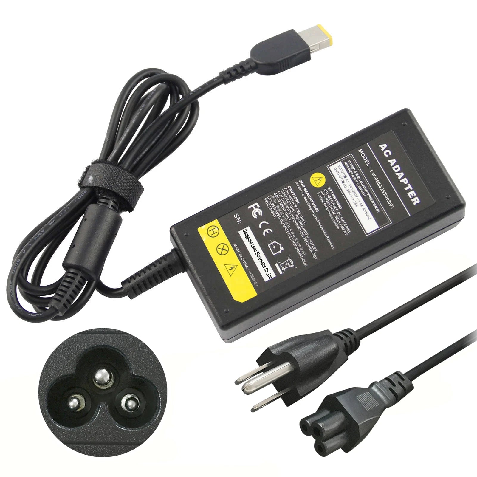 AC Adapter Charger for Lenovo ThinkPad T430 T440 T440S T440P T450 ADLX65NLC3A US