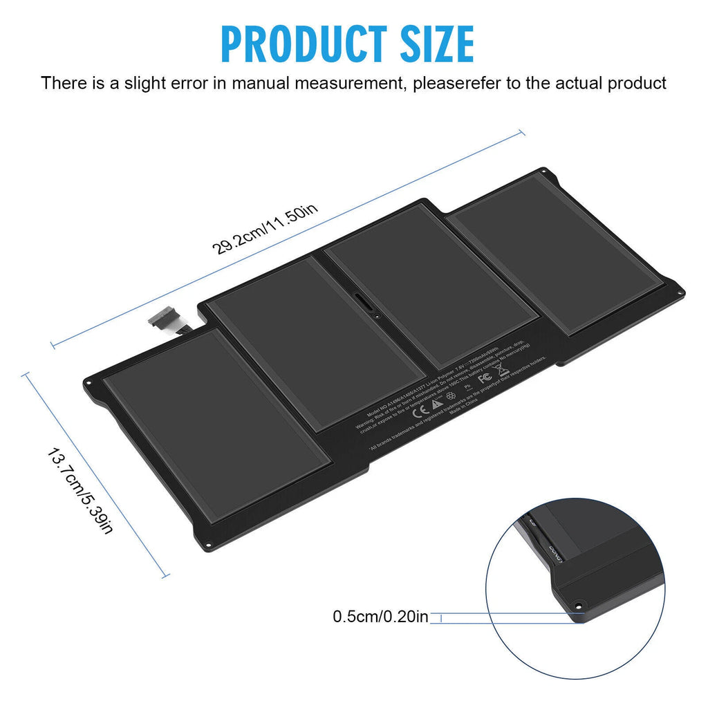 A1496 A1466 Battery for MacBook Air 13'' A1369 A1466 2011 2013 2014 2015 2017