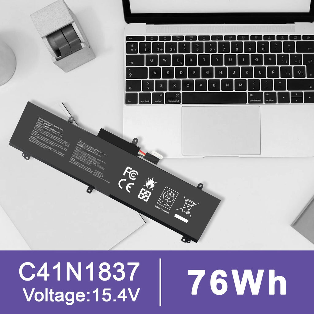 For ASUS ROG Zephyrus S15 GX502LXS-XS79 ROG Zephyrus M15 GU502L C41N1837 Battery