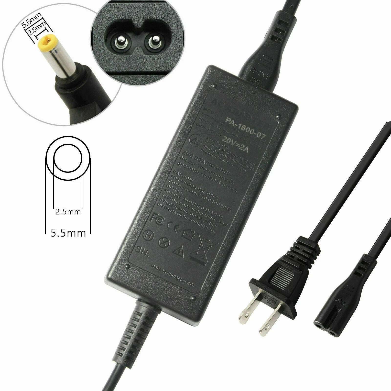 Booster PAC ES5000 Jump Starter AC Adapter Power Supply Charger Cord Source USA