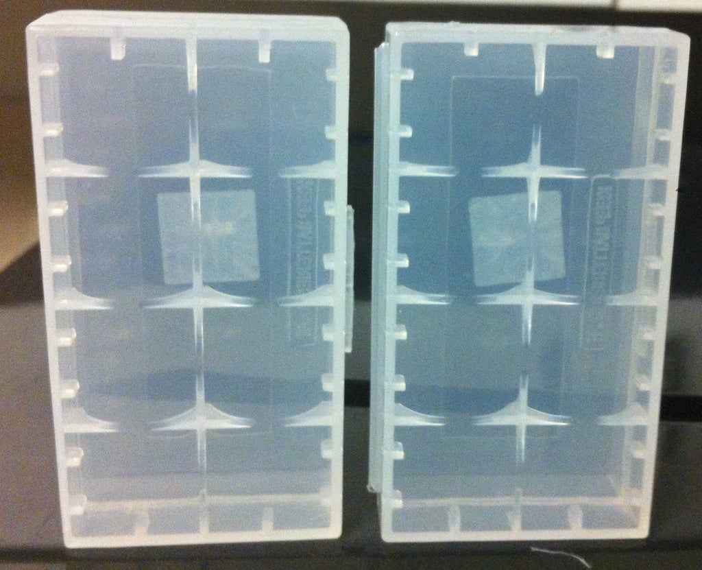 Brand New "2" Plastic Storage Case Holder Boxes for 17650, 18500, 18650 Battery