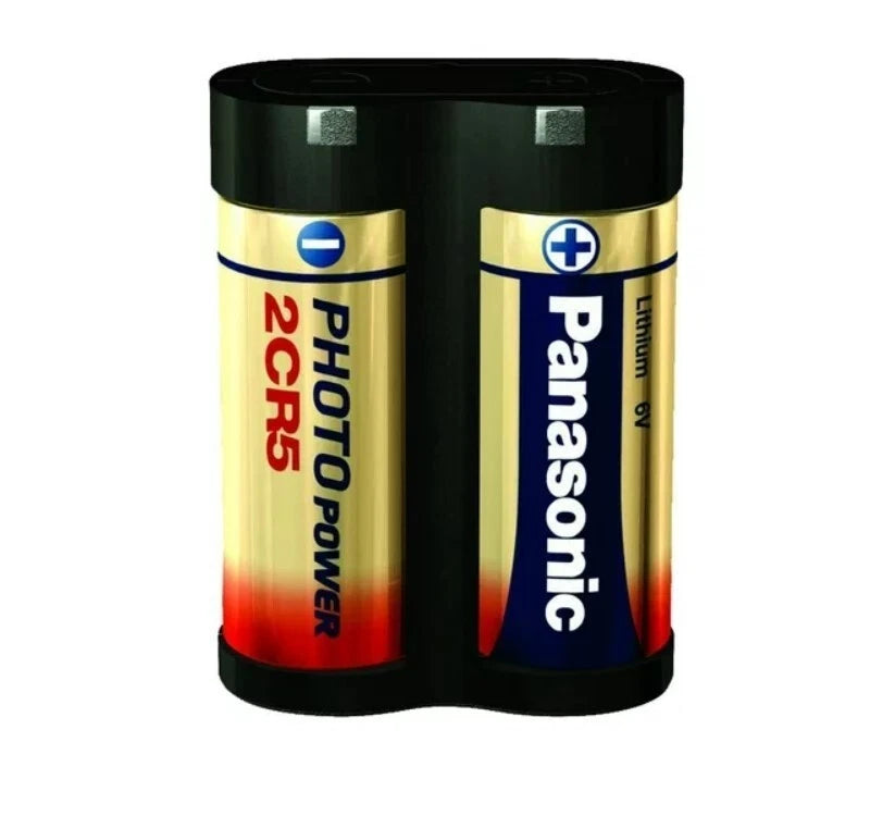 Panasonic 2CR5 6V Photo Lithium Batteries same as DL45, KL2CR5, 5032LC