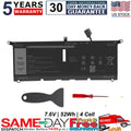 NEW DXGH8 Laptop Battery For Dell XPS 13 9370 9380 G8VCF 0H754V V48RM 52WH