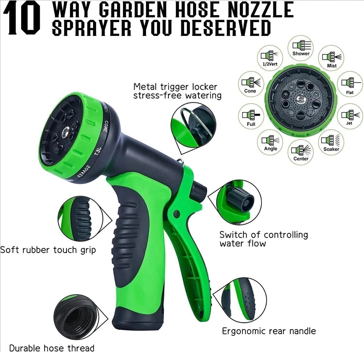 5X Stronger Deluxe Expandable Flexible Garden Hose Water Hose (50ft,100ft,150ft)