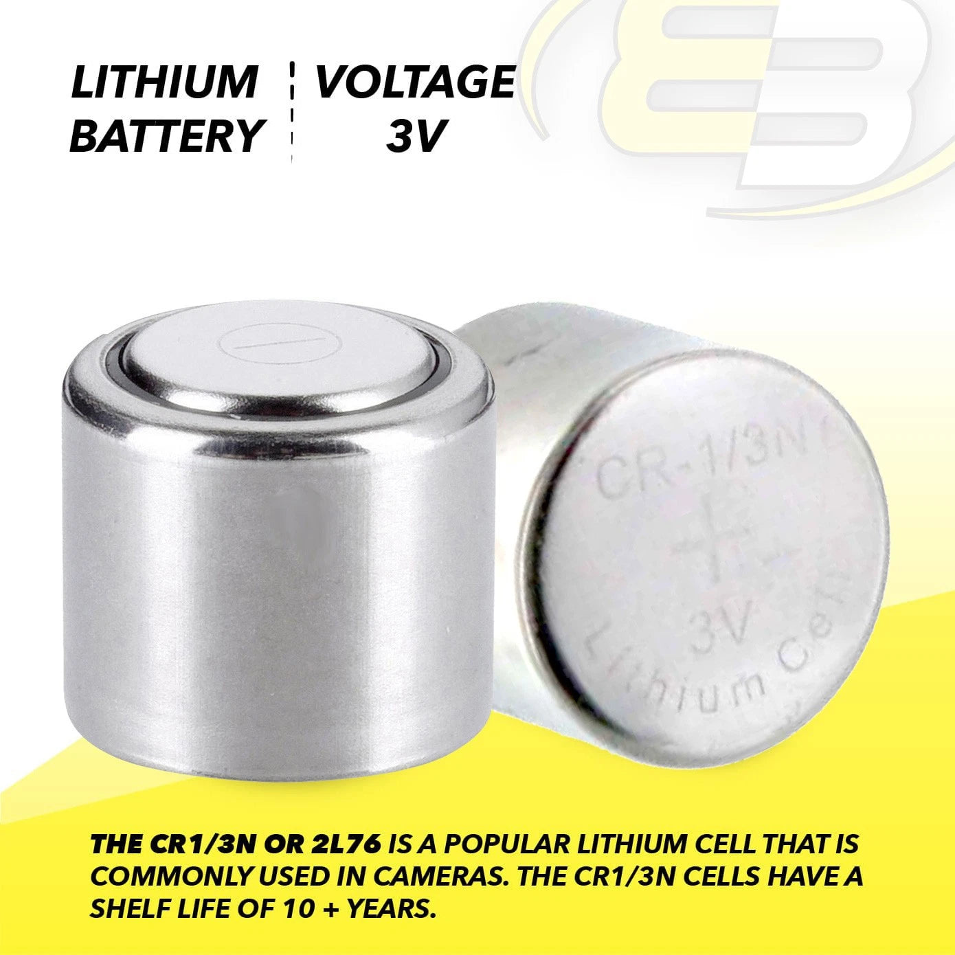 6pk New DOG Collar Battery fits Eveready 2L76 I.E.C. 3V CR1/3N CR1/3N CR11108