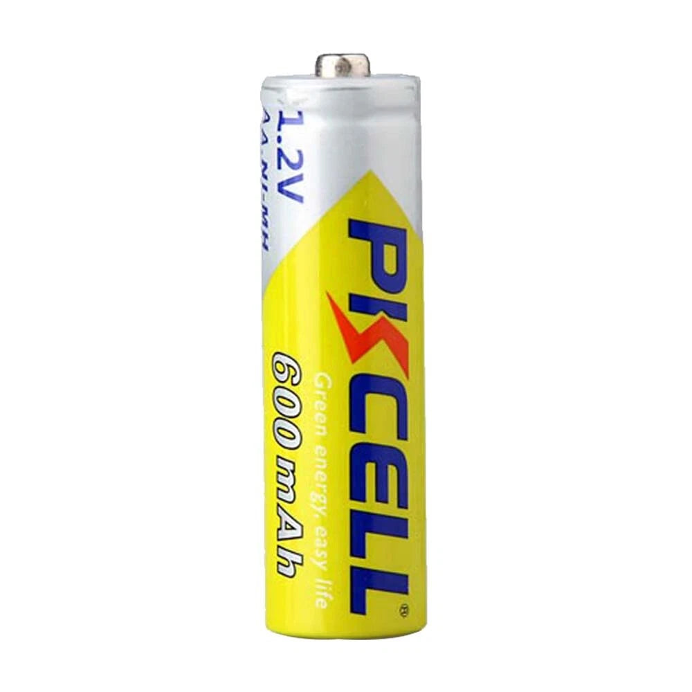 PKCELL AA NIMH 600Mah 1.2V Rechargeable Batteries, 4 Pack