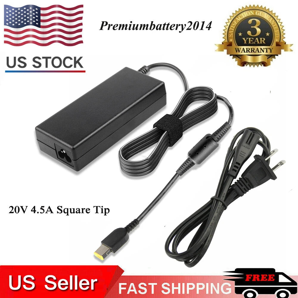 For LENOVO ThinkPad L440 T470p T460p T540p T440p Laptop Adapter Charger+US Cord