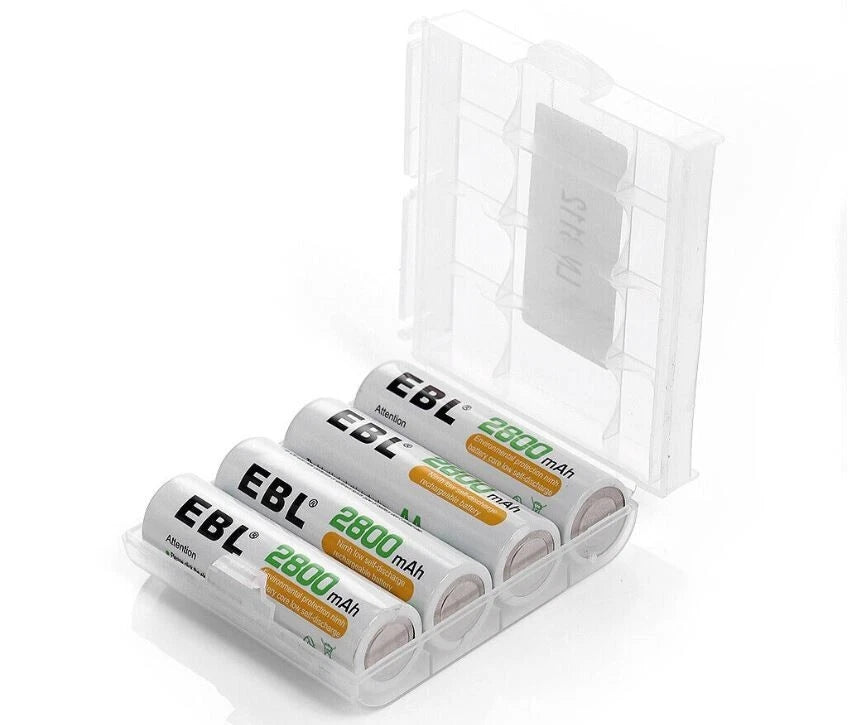 New 110~240v Smart Charger/Tester with 4 EBL AA 1.2v batteries Ni-MH 2800mAh