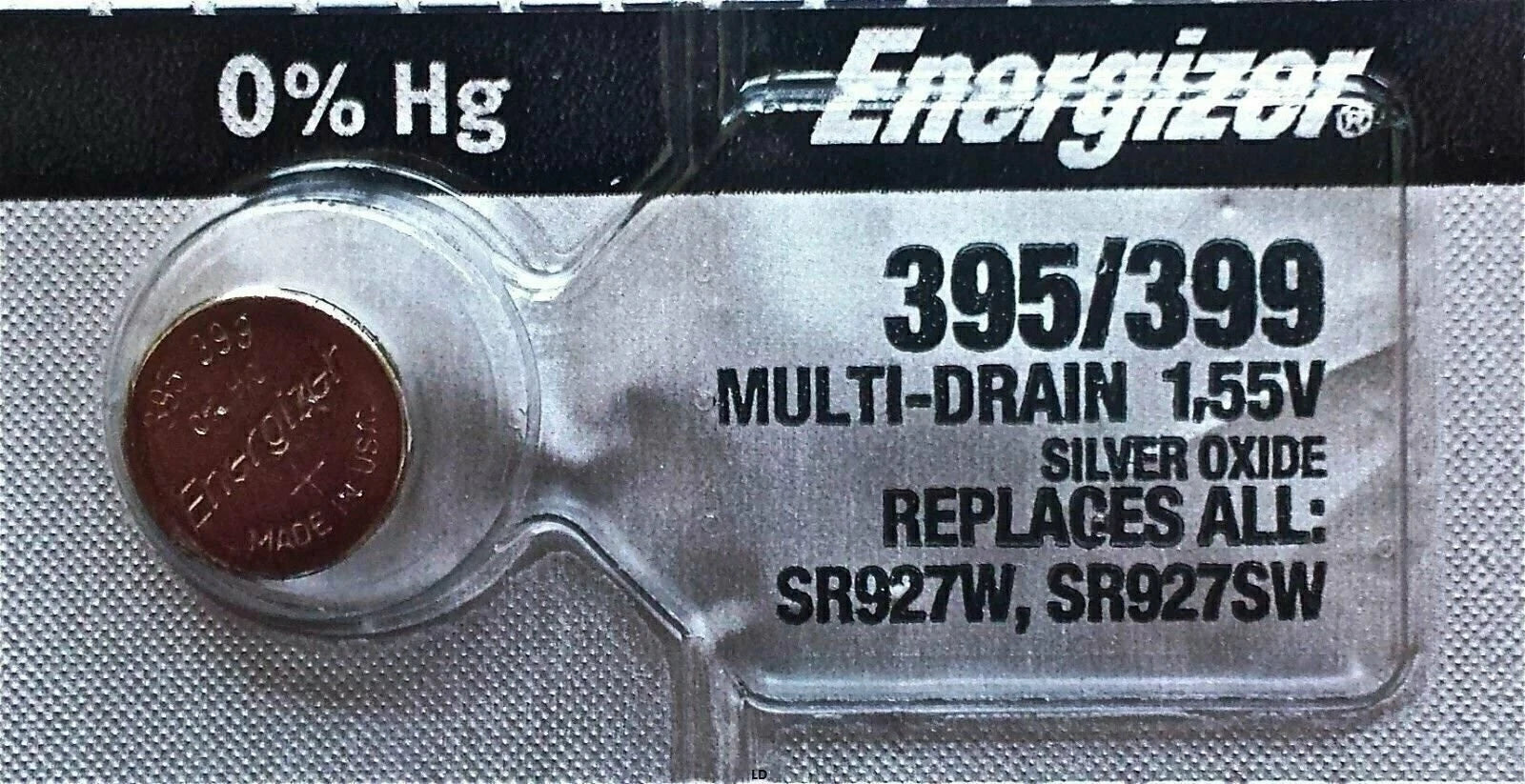 395 Energizer watch battery SR927W 395/399 SR927SW 1 PC