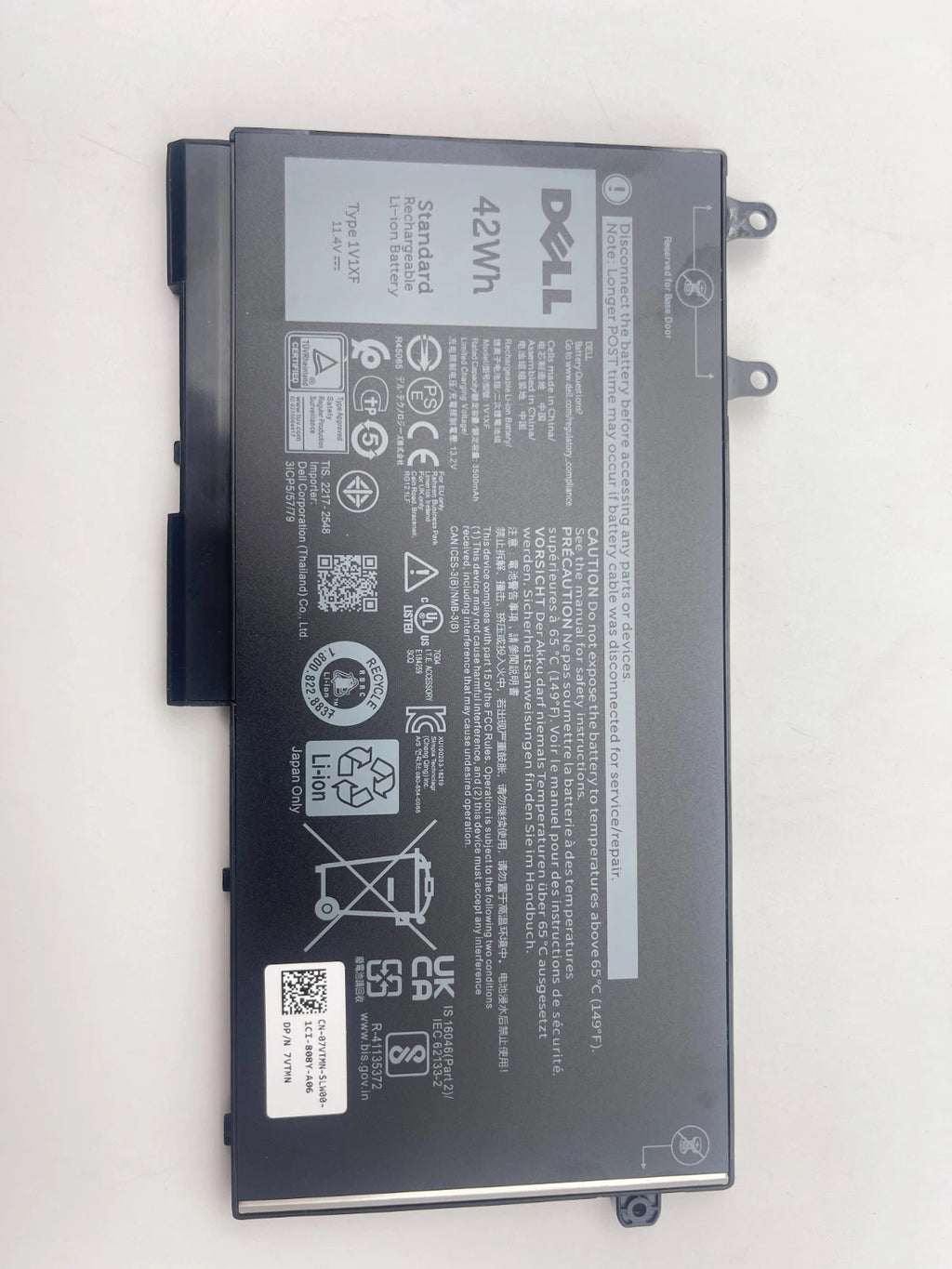 Genuine 1V1XF Battery For Dell Latitude 5400 5500 5510 Precision 3540 3550 42Wh
