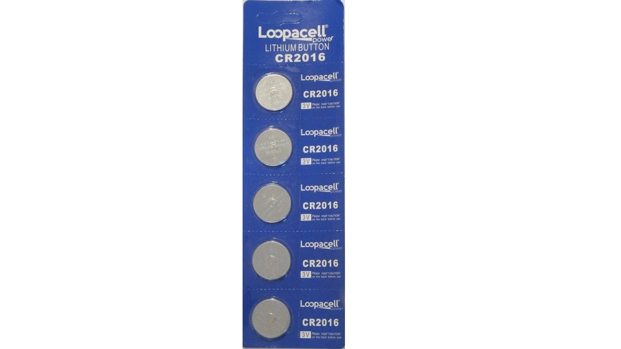 5 Pack Cr2016 Lithium Battery 2016 3v Batteries Cr Coin Brand New *Loopacell*