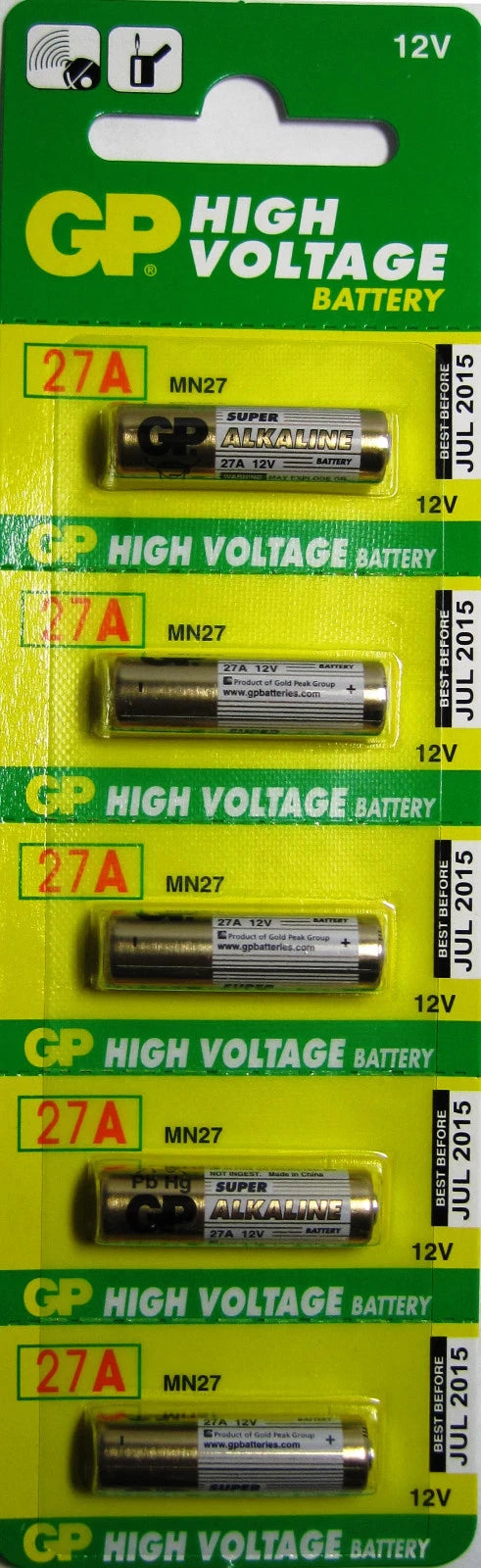 GP 27A (MN27) High Voltage Battery - 5 PACK