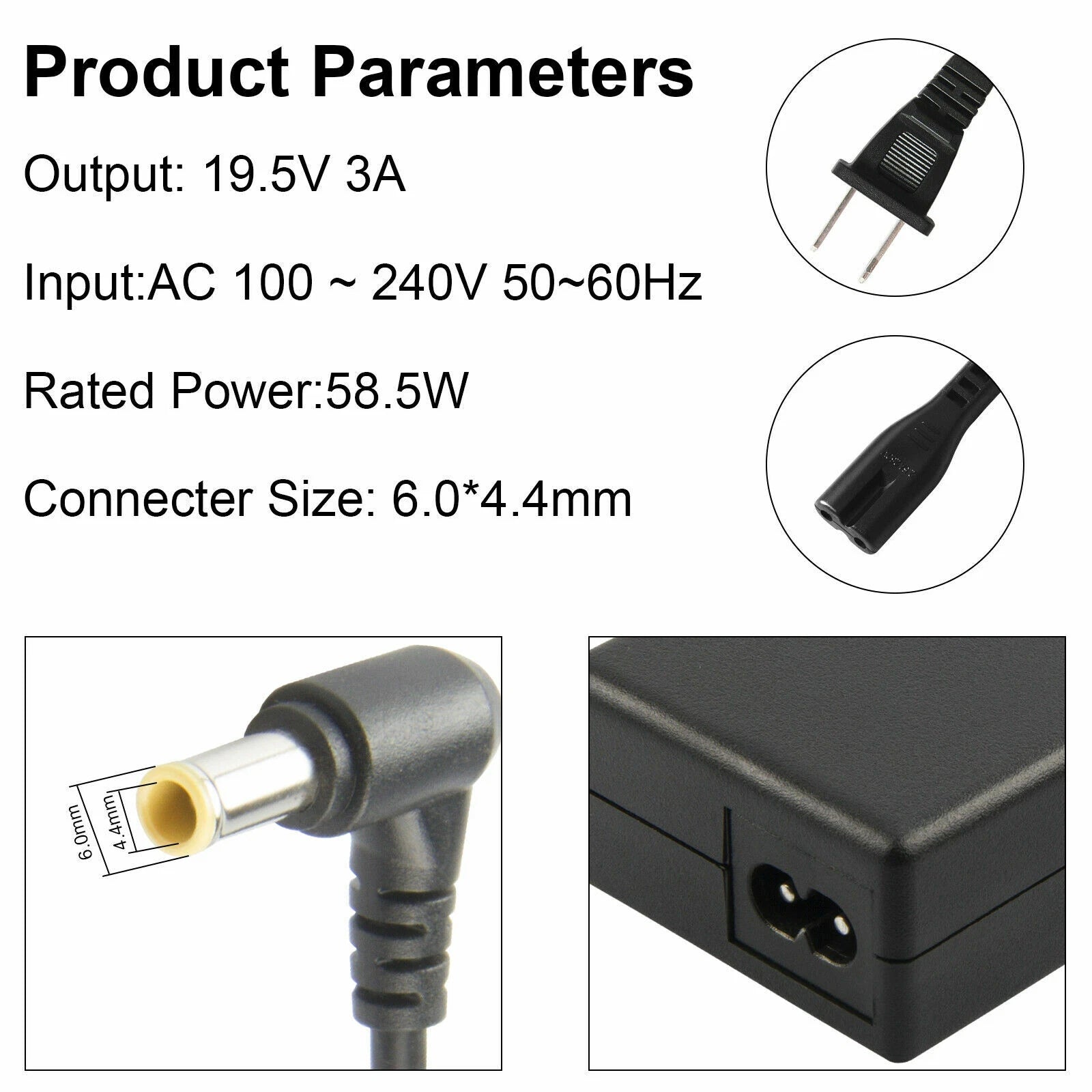 AC Adapter Charger For Sony VAIO PCG-3J1L PCG-7Y2L PCG-61215L PCG-61315L 61317L