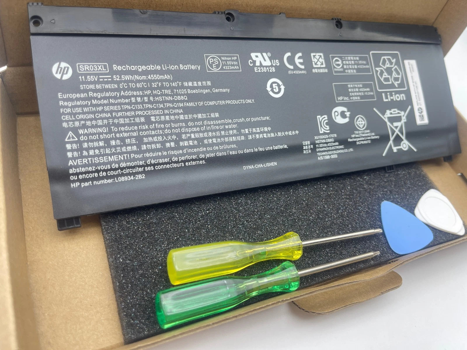 Genuine SR03XL Battery for Hp Pavilion 15-CX Envy X360 15-CN 15-CP L08855-855