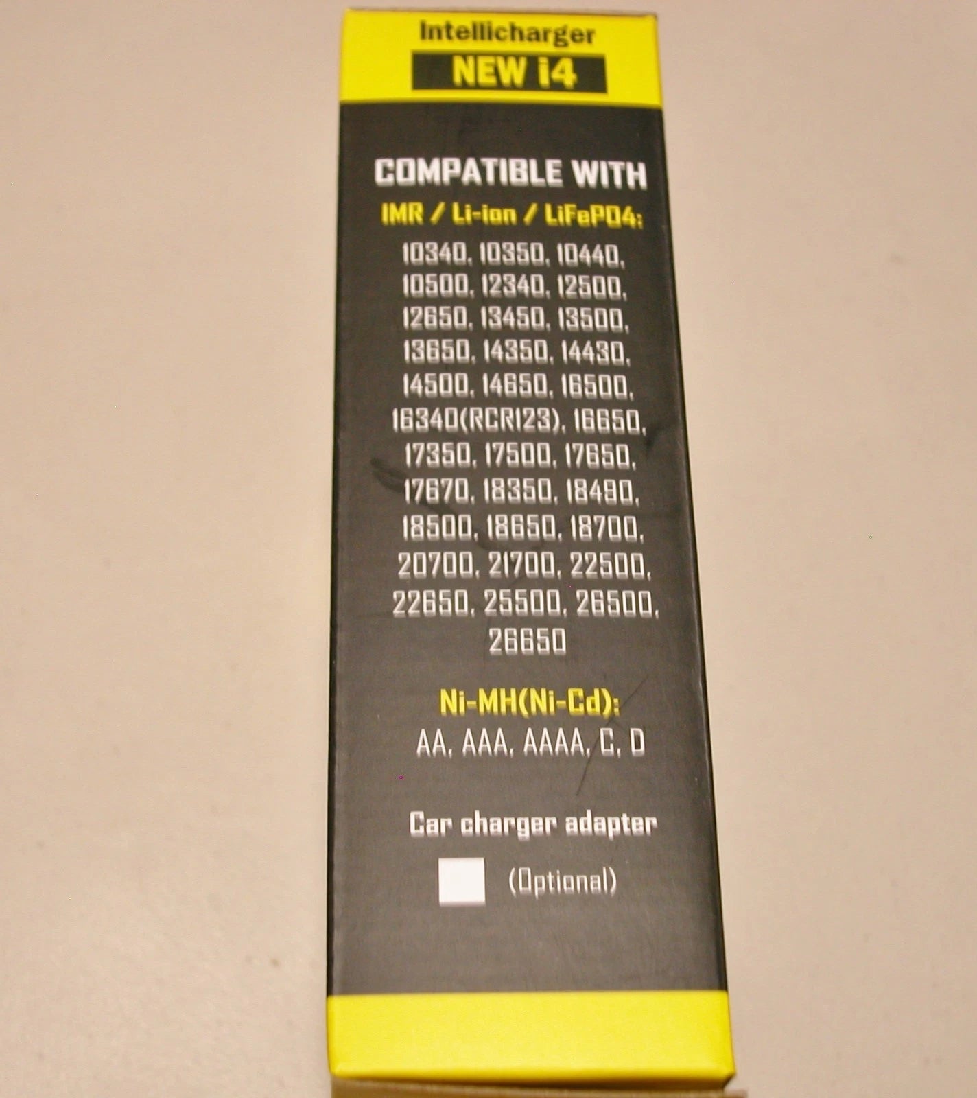 NITECORE New i4 smart battery charger IMR/Li-ion/Ni-MH/Ni-Cd 18650/16340 1.5~3.7