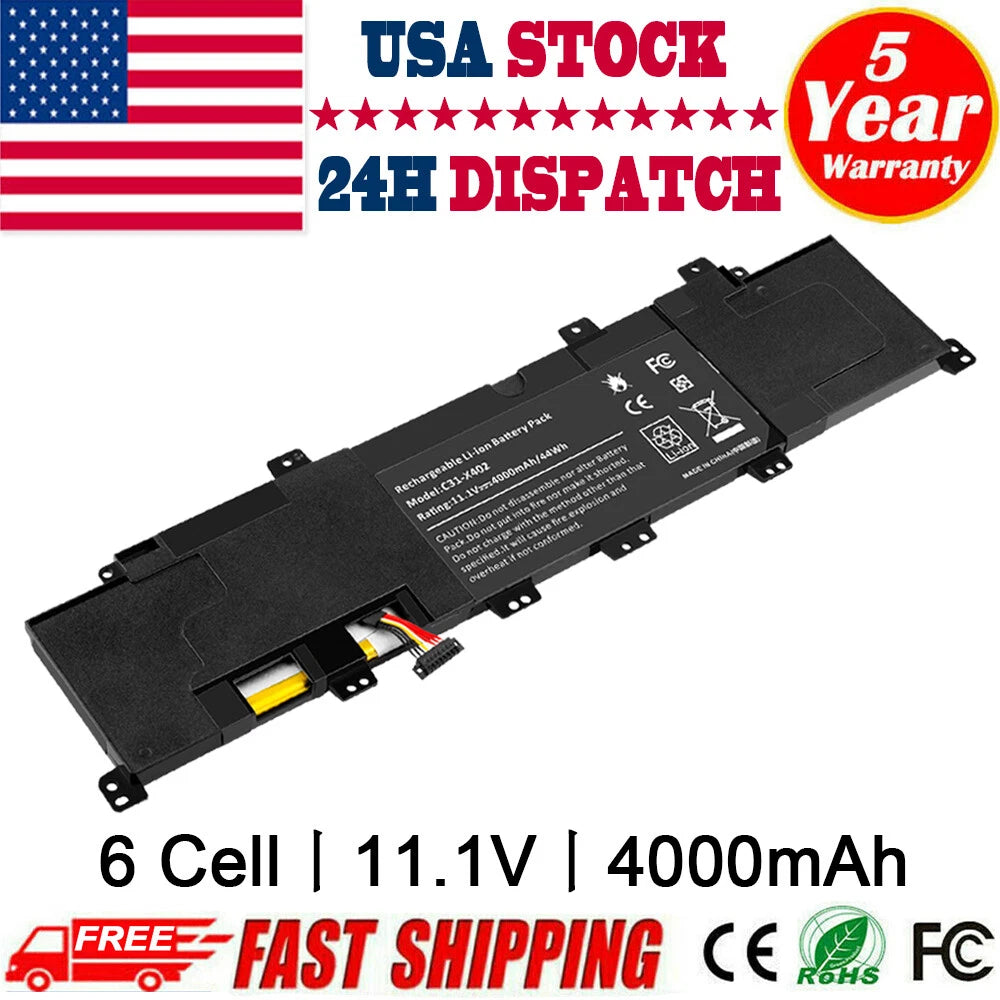 C21-X402 Battery For ASUS VivoBook X402 X402C X402CA S400 S400C S400CA S400E