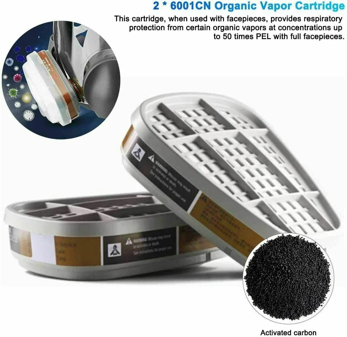 5N11 Cotton Filter/ 6001CN Filter Cartridge/ Cover For 6200 7501 7502 Respirator