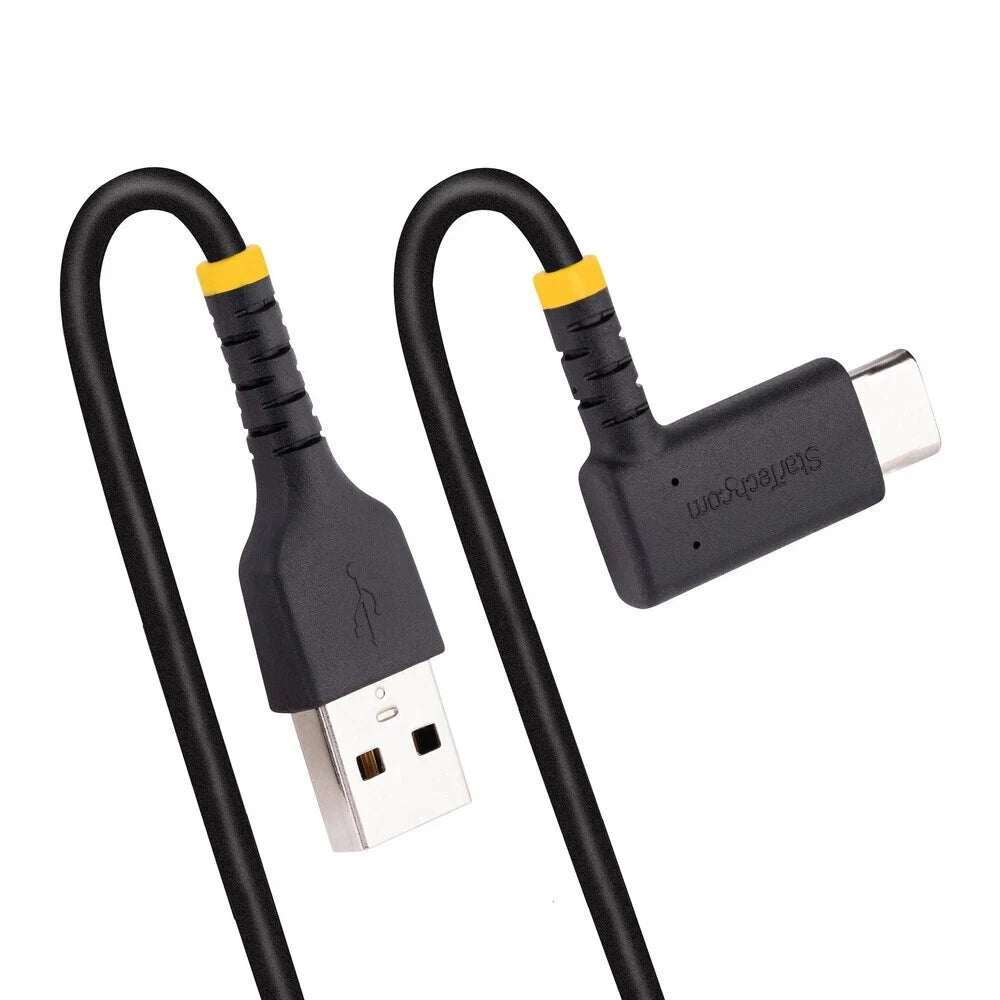 Lot of 5 NEW STARTECH R2ACR-30C 30Cm USB-A To C Charging Cable Right Angle