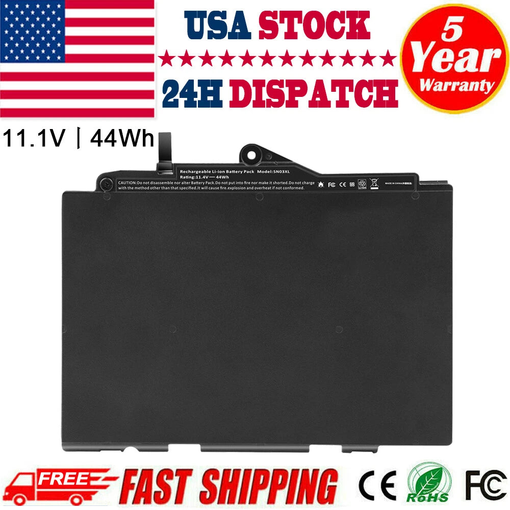 44Wh SN03XL Battery for HP EliteBook 720 820 G4 HSTNN-UB7D 854050-541 854109-850
