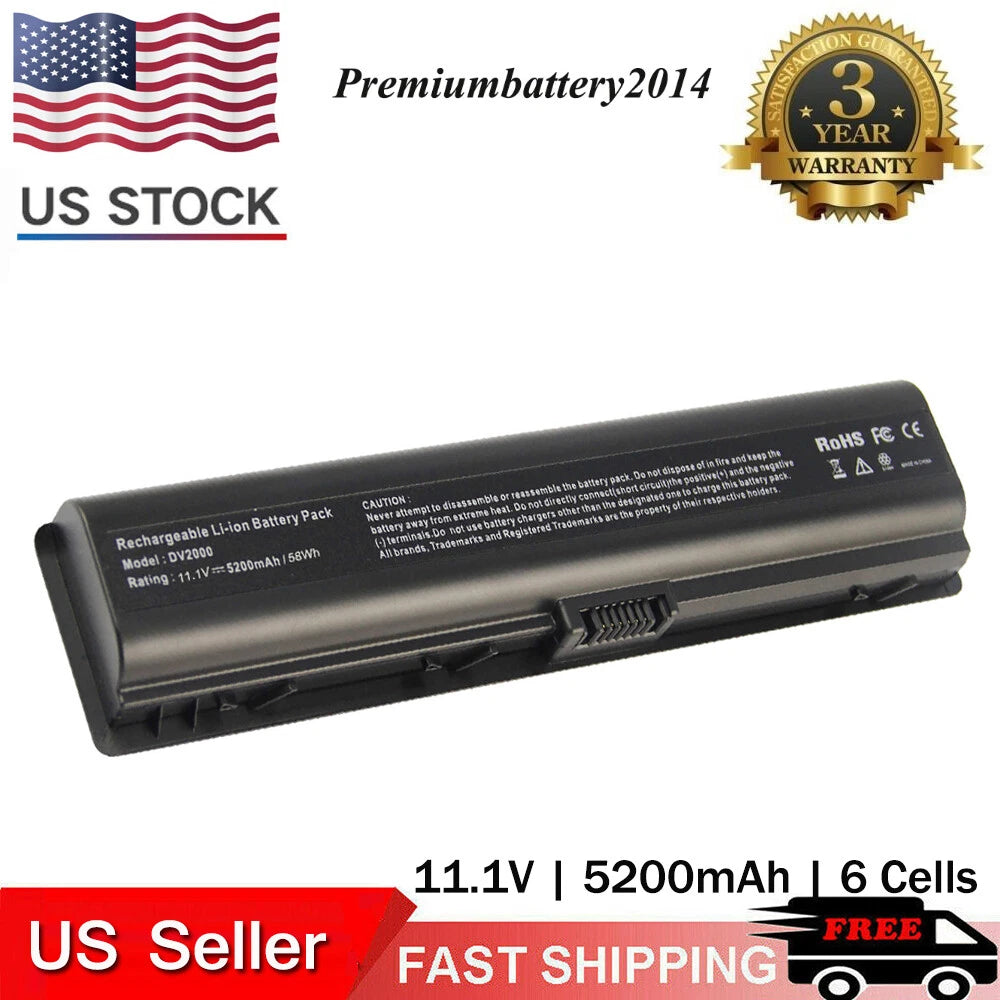 For HP Pavilion DV2000 DV6000 Laptop Battery C700 F500 432306-001 441425-001