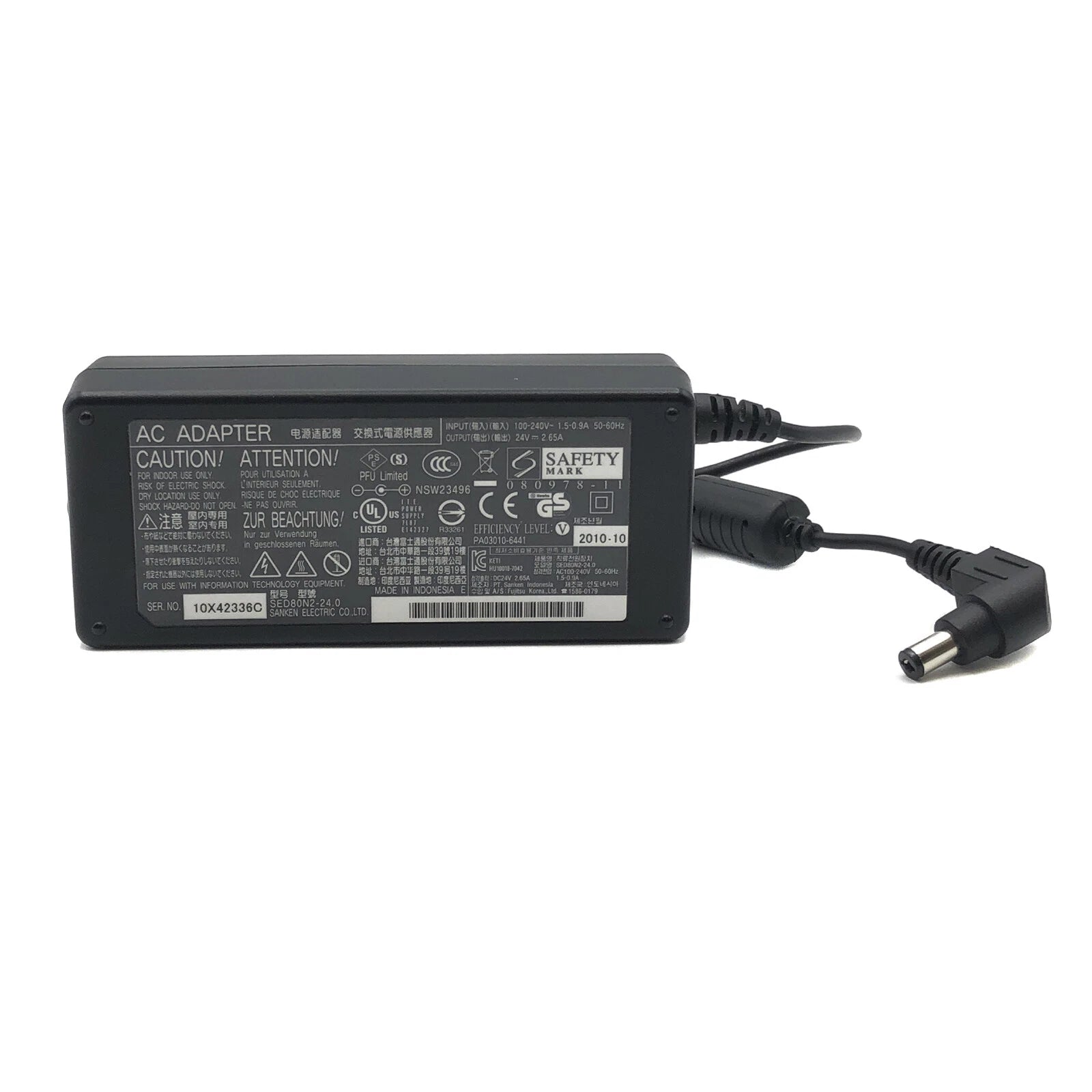 NEW Original Fujitsu 63.6W AC Adapter PA03010-6522 W/o Power Cord