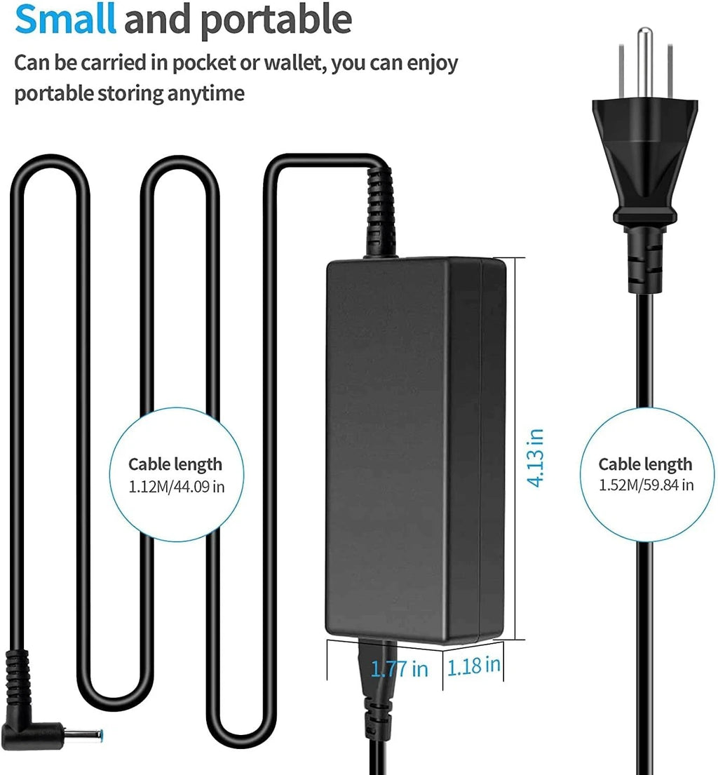 AC Adapter Charger for HP Laptop 19.5V /12V 2.31A/3.33A Power Supply Cord PRE