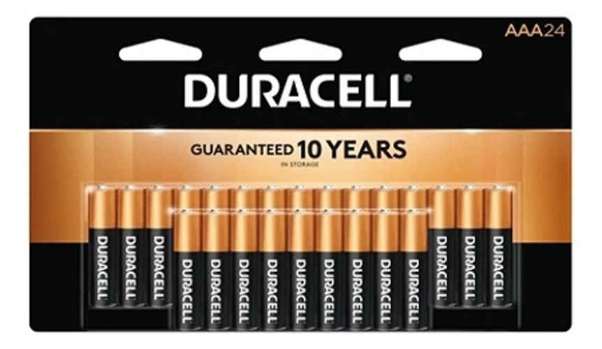 24 Duracell AAA Alkaline 1.5V Batteries