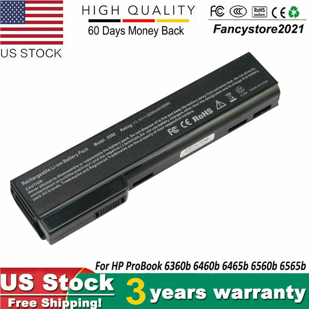 CC06 CC06XL Battery for HP EliteBook 8460W 8460P 8560P ProBook 6560b 6460b 6360b
